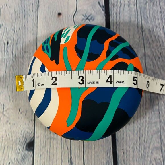 CAST Abstract Blue Black Orange Trinket Collectible Travel Jewelry Box - Picture 7 of 8